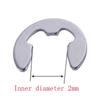 100Pcs 2mm X 5mm Lock Washers 304 Stainless Steel E-Clips Useful Snap Ring  Shaft Fastener