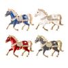 1/4Pcs Horse Brooch Alloy Enamel Pin with Rhinestones Inlaid Clothes Hats Bags Collar Badge Fashion Accessories