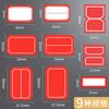 Multicolor Can Be Written Marking Stickers Square Blank Small Size Label Stickers Goods File Classification Autohesion Tag Paper