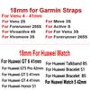 18MM Elegant Style Wristband For Garmin Watch Venu 2S 3S Smartwatch Accessories For Huawei Watch GT 6 5 4 41mm PU Leather Strap