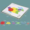 155pcs Wooden Shape Matching Jigsaw Puzzle Board Set Colorful Montessori Learning Cognitive Educational Toys For Children Kids