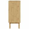 OTTA Drawer Cabinet Brown & White 76.5 X 39.5 X 90 Cm Solid Wood