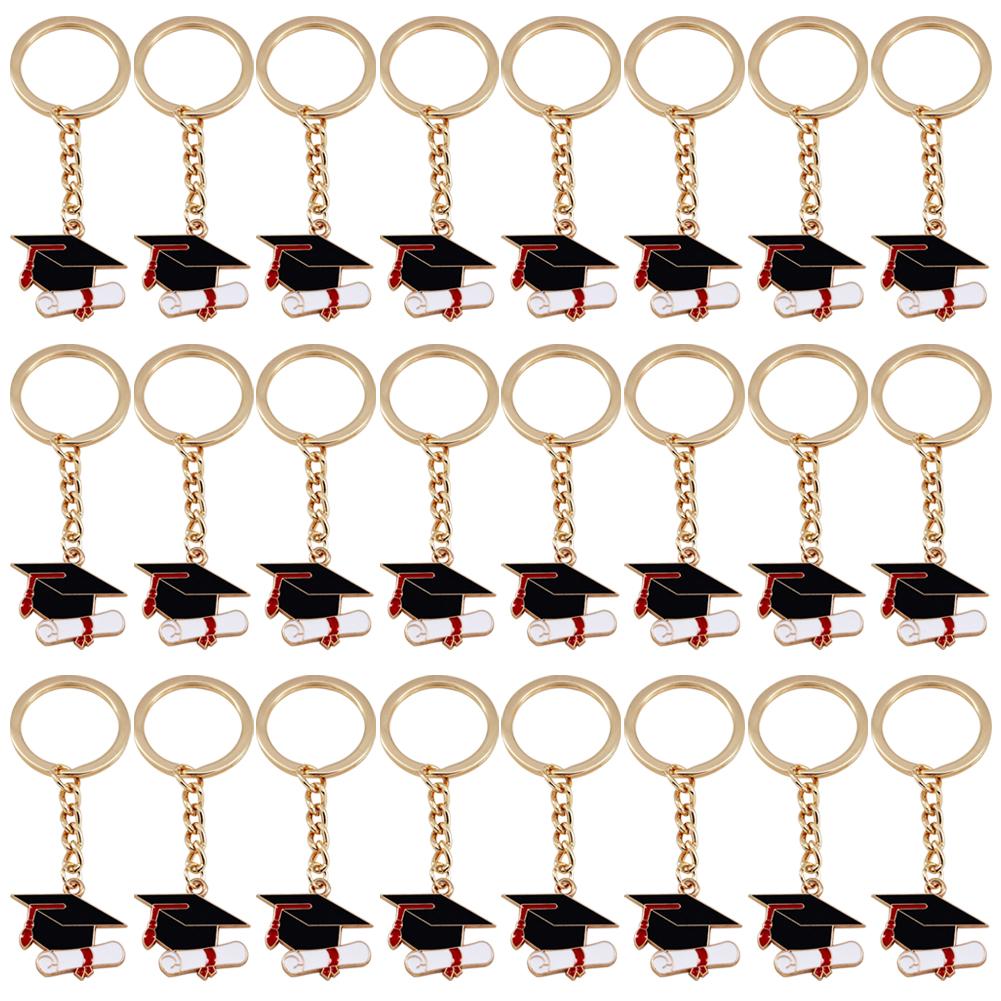 2025 Graduation Cap KeyChain Graduation Inspirational Key Ring Graduation Party Favors for College Seniors Grad Accessories