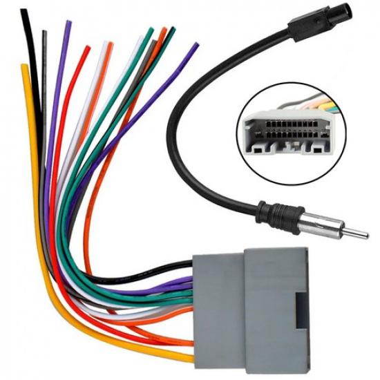 New Car Stereo Radio Cable Adapter Wire Harness&Antenna For Jeep Dodge Wrangler