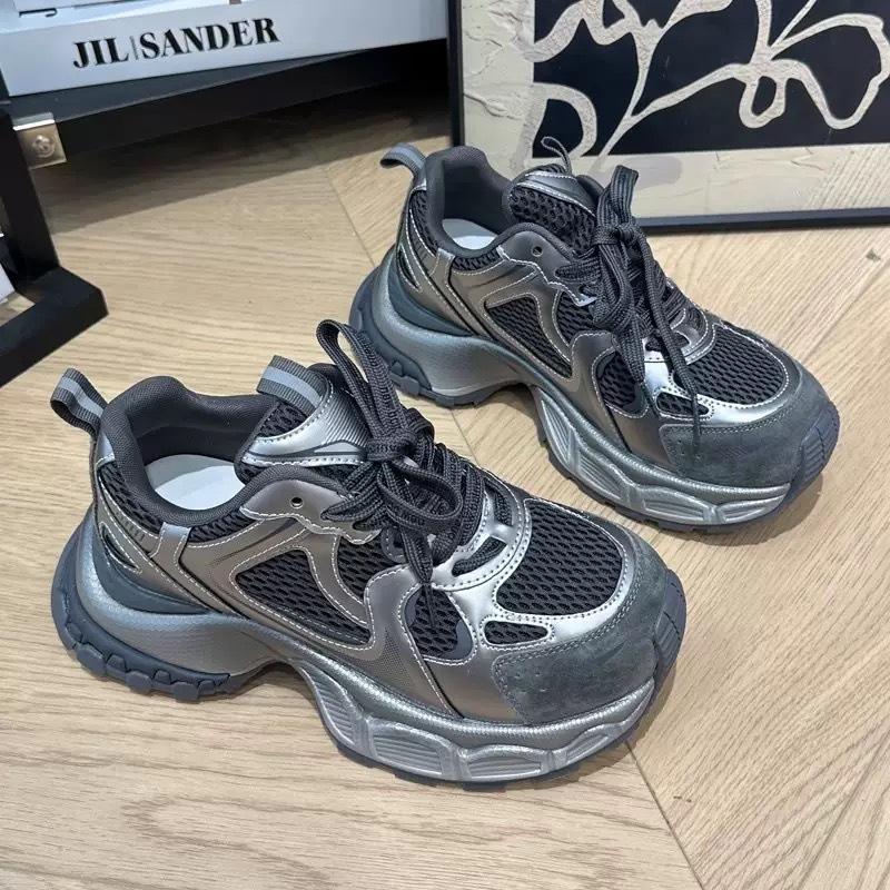 Fleece dad shoes autumn and winter new thick-soled heightening comfortable warm sports casual cotton shoes