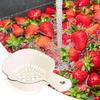 Vegetable Washing Basket Kitchen Colanders 2 In 1 Rotatable Strainer Colander With Handle For Washing Cleaning Berries Salad