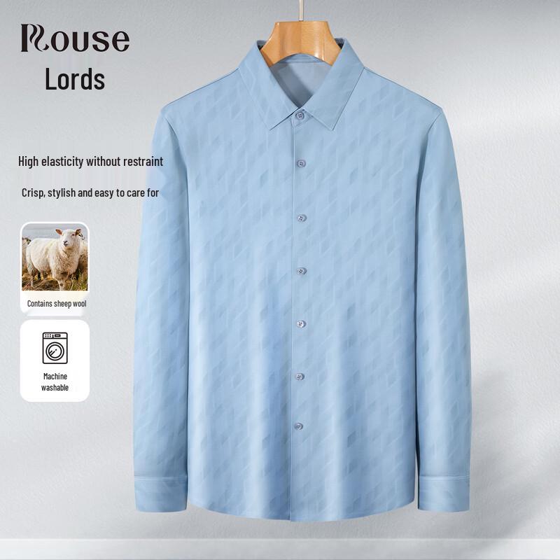 Men s Easy Care Wool Blend Casual Shirt 50