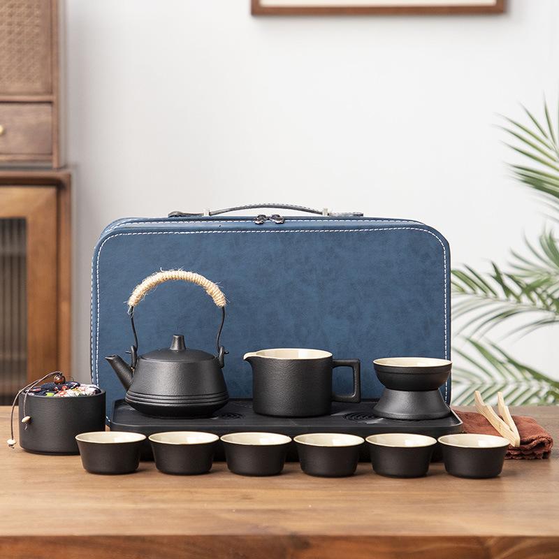 Ceramic outdoor camping portable travel tea set business gift box banking company high-end gifts