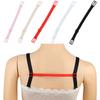 6 Pieces Women Bra Strap Holder Replacement Solid Color Adjustable Flexible Elastic Sport Ladies Straps Clip Accessories