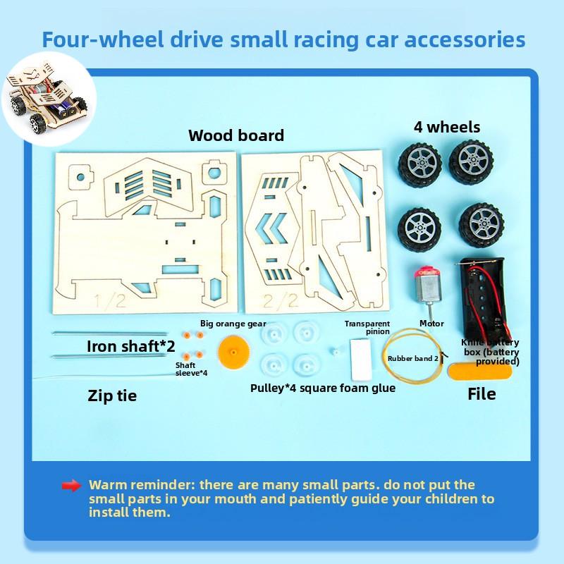 

Science Experiment Diy Fourwheel Race Car Kit With Electric Motor For Children Educational Toys