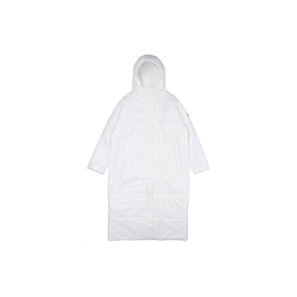 Adidas Uformell Sport Varm Lang Hettebomullsjakke Vinter Damejakker Hvit EK4814