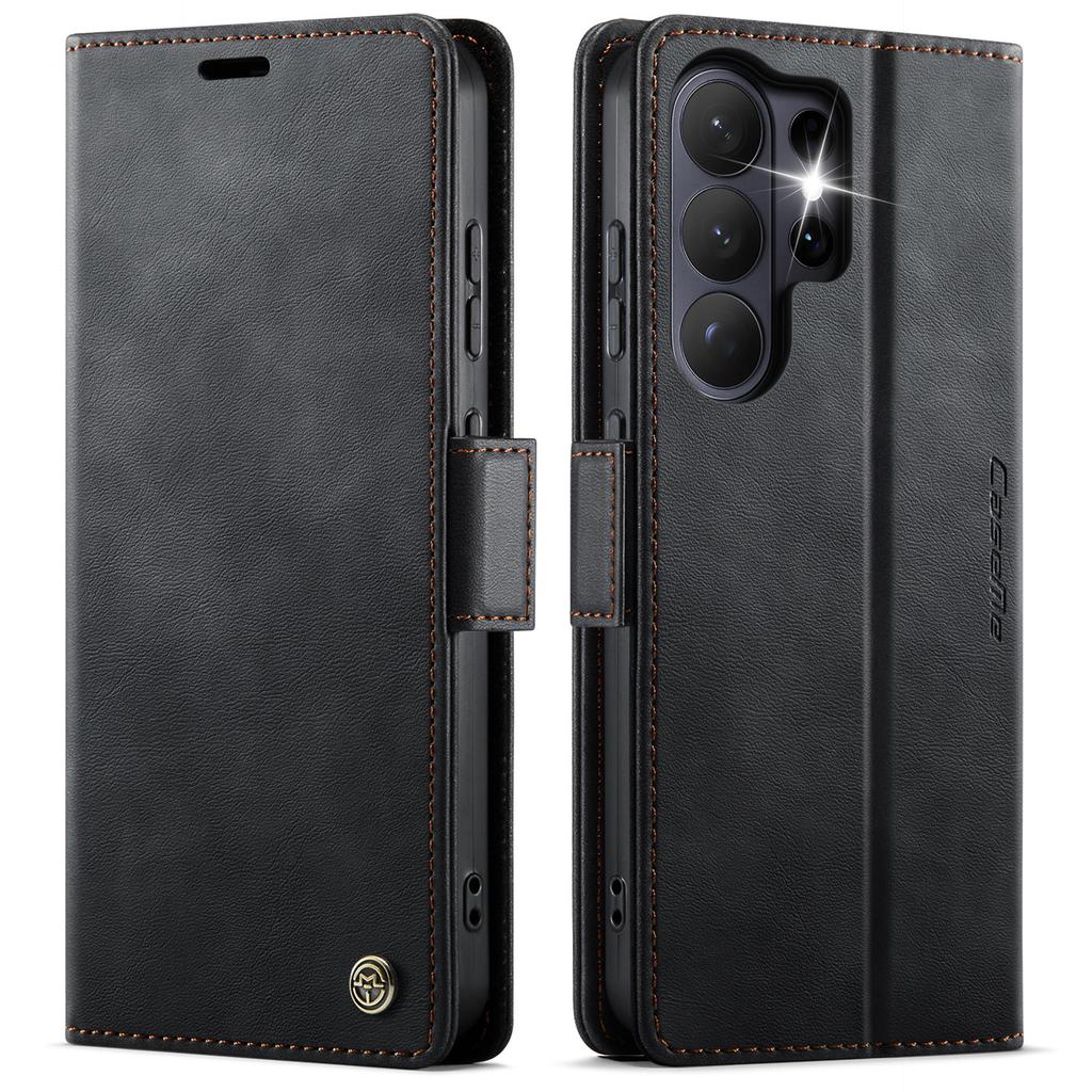 CaseMe Retro Magnetic PU Leather Wallet Phone Case For Samsung Galaxy S26/S26 Plus/S26 Ultra Shockproof Card Holder Pocket Cover