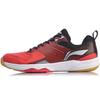Li Ning Non Slip Lightweight Low Top Badminton Shoes Unisex Red AYTP005-2