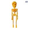 Poseable Skeleton Fridge Magnet 3D Printed Articulated Skeleton Decor Halloween Horror Luminous Skull Magnet Fridge Sticker