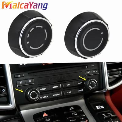 FÜR 981 PORSCHE BOXSTER 2012-2016 97064292901 97064293001 Auto-Audio-Reglerknopf Abdeckung CD Multimedia Lautstärkeregler Schalter Knopf Teile