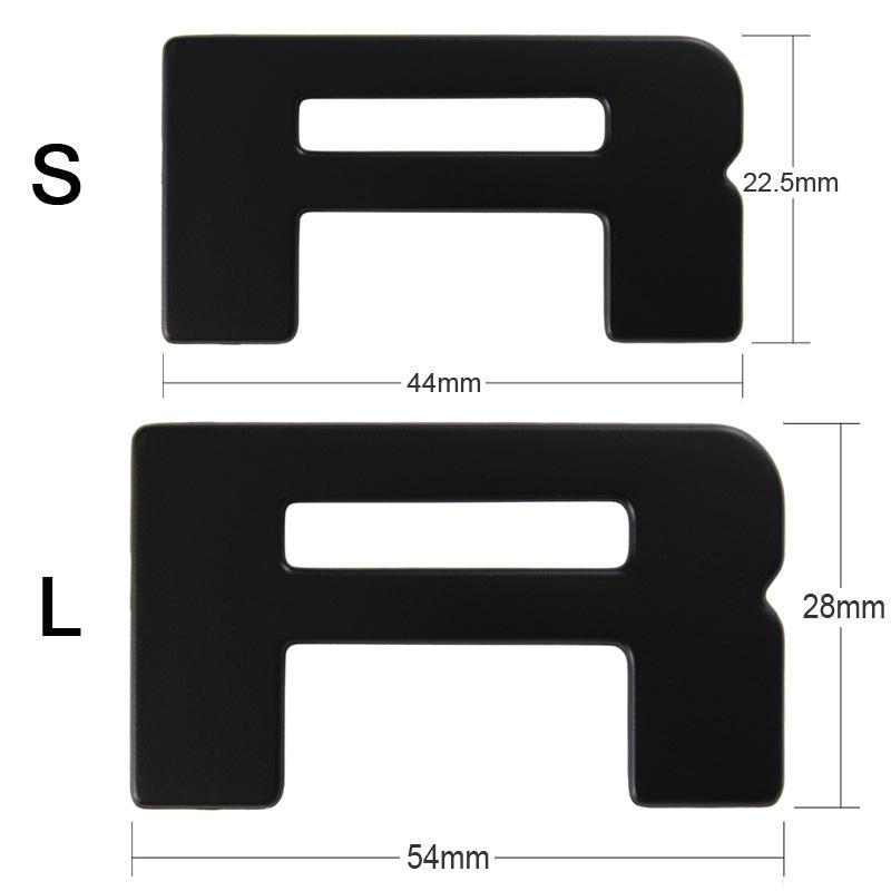 WBWP9 For Ford Ranger 2015-2021 Grille Top Logo Letter Grill RANGER 3D Emblem Original Size ABS Sticker With Glue Chromium Styling