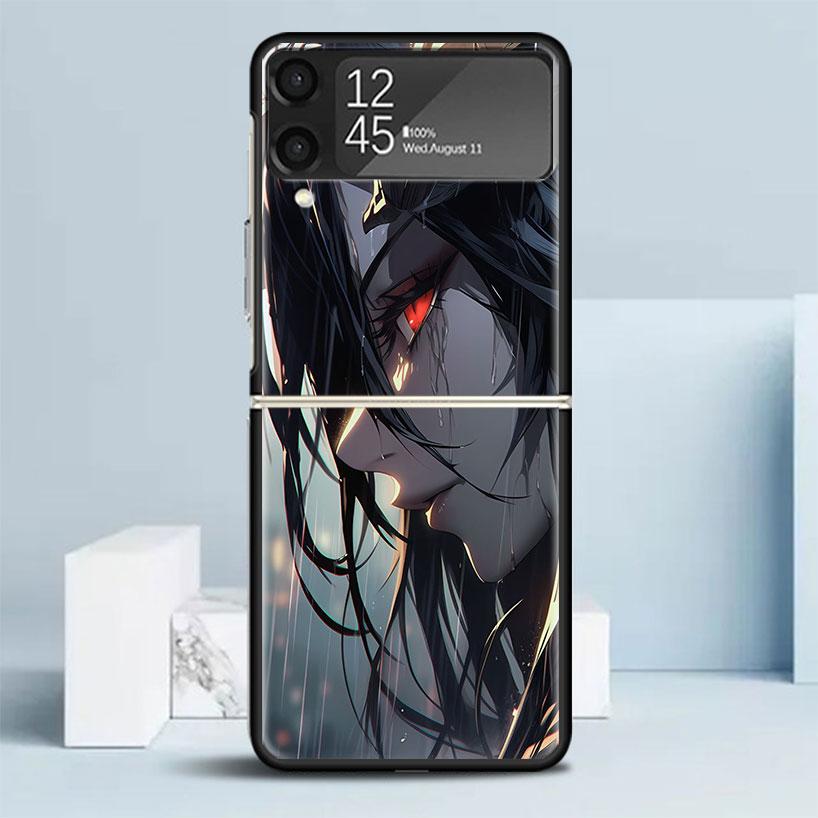 Albedo Overlord Anime Phone Case For Samsung Galaxy Z Flip7 Flip6 5G Flip5 Flip4 Flip3 ZFlip 7 6 3 4 5 Shockproof Back Cover Gal