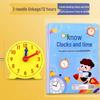 Montessori Math Clock for Kids: Time Recognition Teaching Aids for First Grade Learning