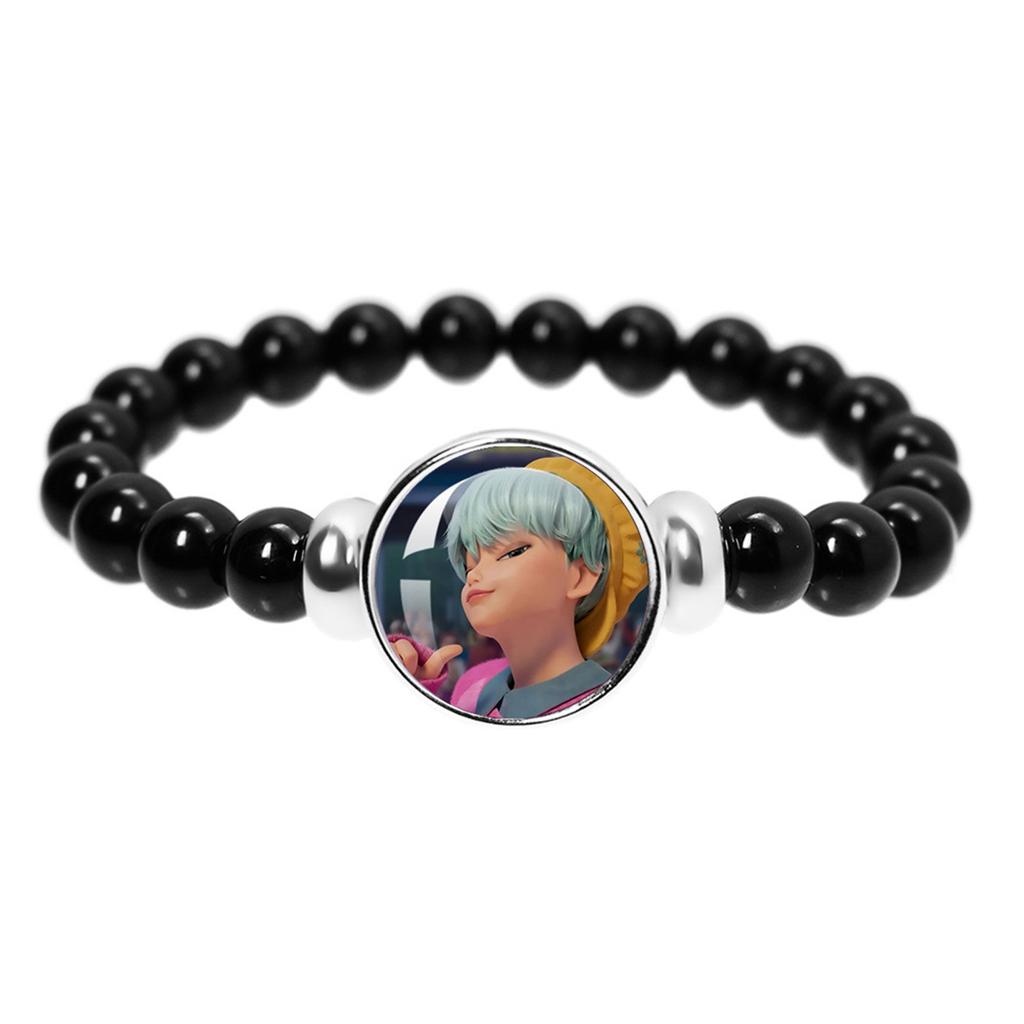 Fashionable Girl Group  Bracelet Beaded Wristband, Dome Badge Bracelet Suitable For Fan Gifts Men And Women Couple Jewelry Gift Accessories