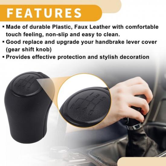 6 Speed Gear Shifter Knob for Mercedes-Benz Vito 2003- Plastic Faux Leather