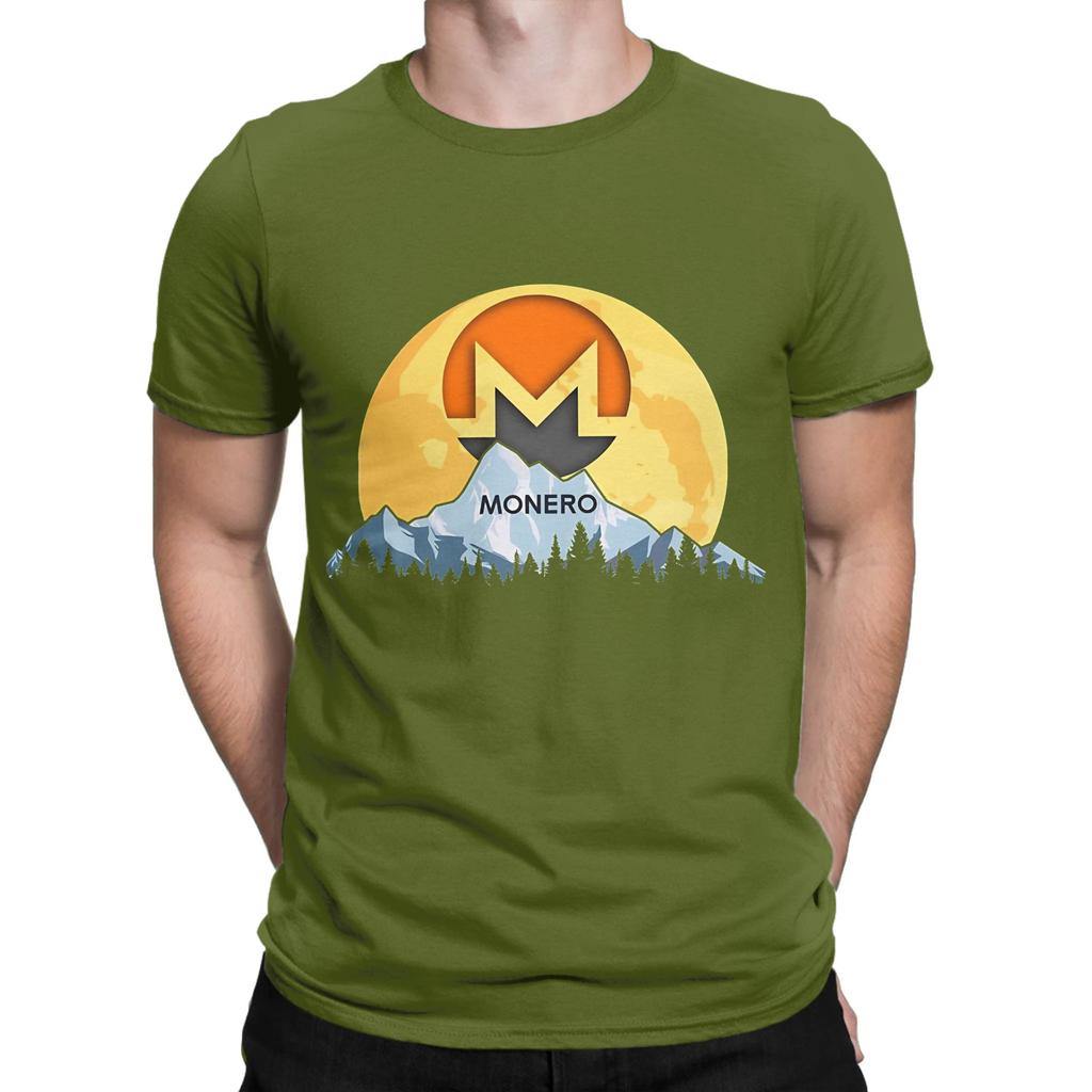Monero XMR to the Moon Novelty Graphic 100 Cotton TShirt Monero XMR Tees Tops For Unisex