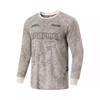 All Over Print Letter Crew Neck Breathable Versatile Long Sleeve T-Shirt Men Tops Rock-White Gray ATLU077-2