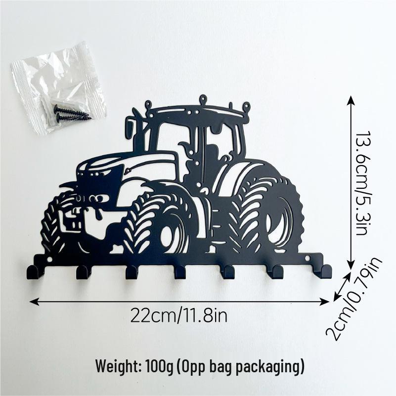 

Metal Wall Shelf & Key Hook for Home Entrance Decor