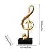 Musical Note Figurines Creative Home Decoration Resin Golden Sculpture Piano Office Desktop TV Cabinet Ornaments Birthday Gifts