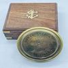 Antiker Schiffs-Messingkompass HMS Endeavour Juni 1764-1778 mit Holzkiste
