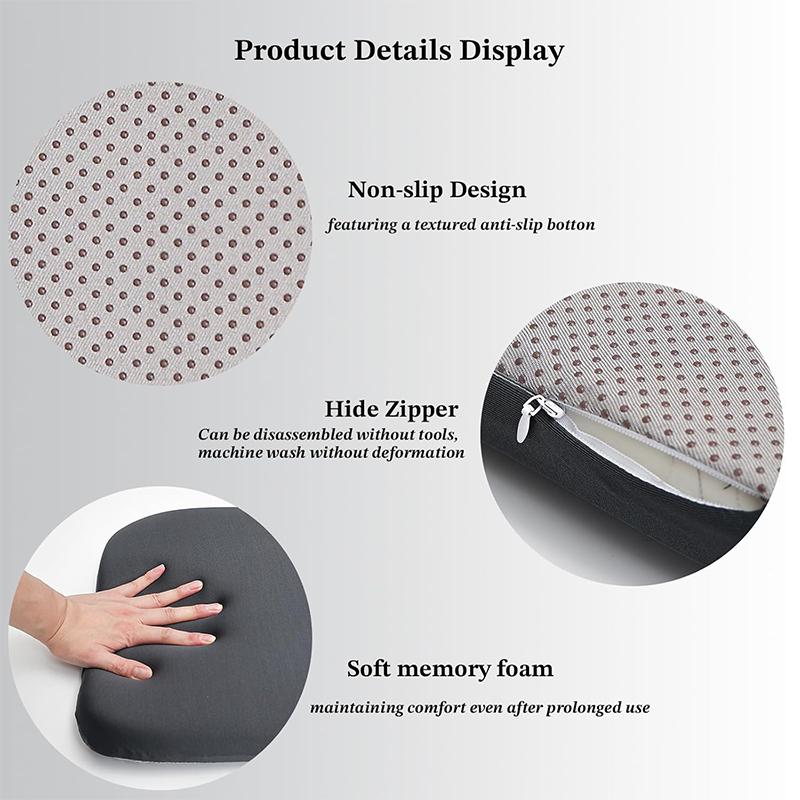 40x40cm Square Chair Pad Cushions Non-Slip Seat Cushion with Ties Comfortable Thickened Memory Foam Dining Chair Cushions Pads