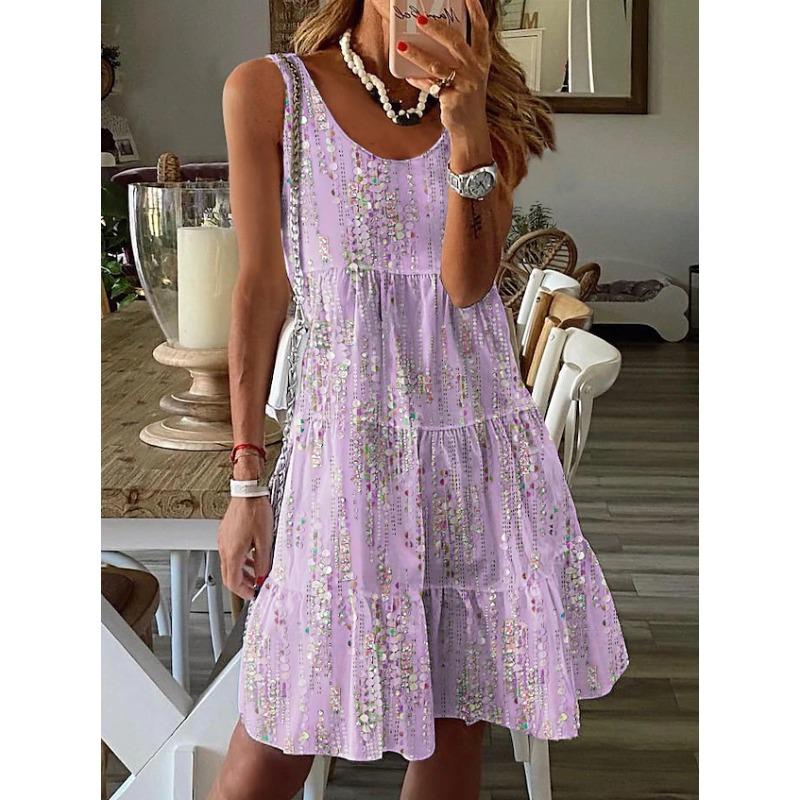 BITCED Fashion Summer Spring Sleeveless V-Neck Casual Dresses