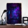 Cyberpunk Circuit Board Abstract Tin Plaque Poster Customized Wall Art Retro Vintage Metal Signs for Man Cave Decoration Gaming