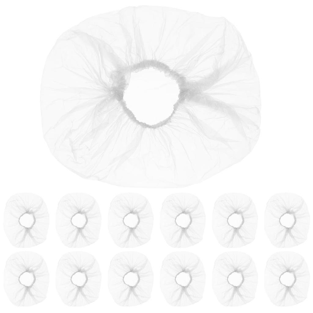 300 Pcs Disposable Shower Caps for Salons, Elastic Bowl Covers for Home, Hotel, Multi-use Liners, Clear