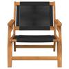 Garden Relaxation Chair 2 pcs. Black Solid Wood Acacia