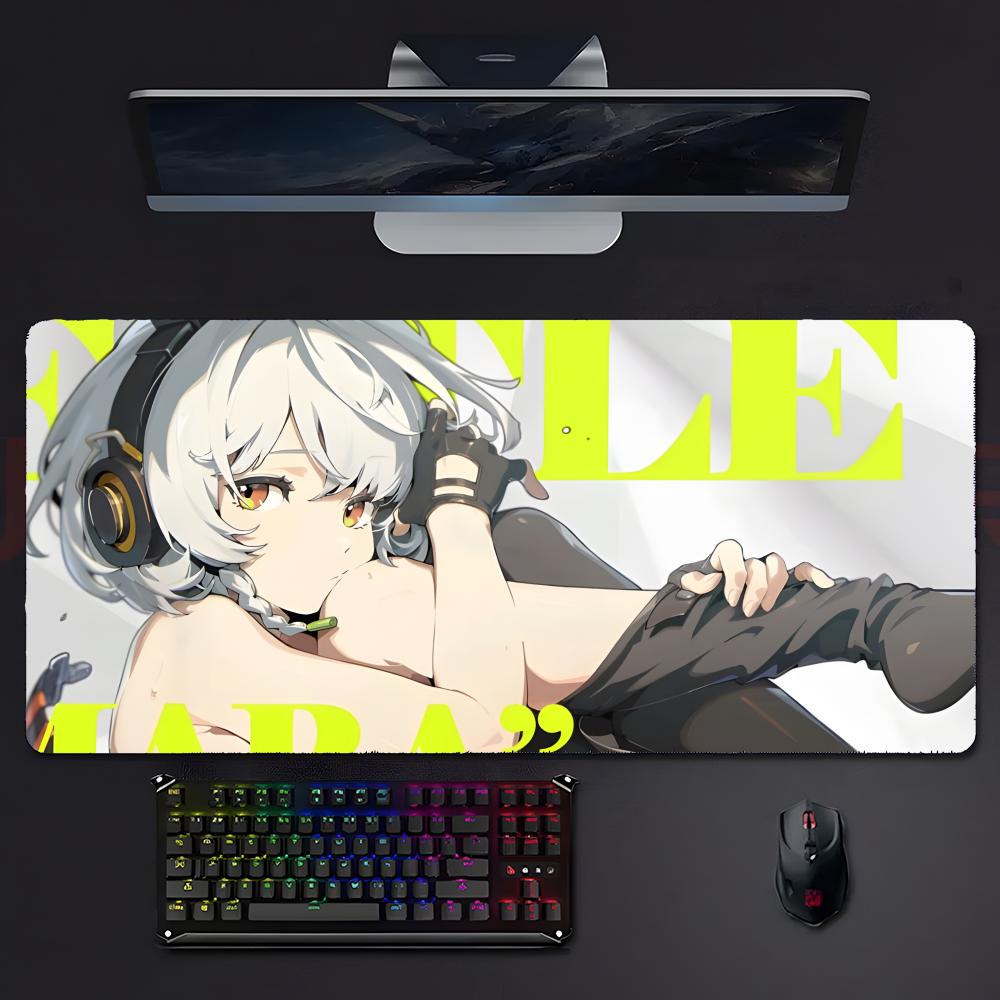 Game Futuristic ZZenless Zone Zero Mouse Pad Large Gaming Mousepad With Stitched Edges Thickened Desk Mat Pc