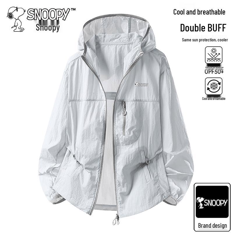 Snoopy Men s Ice Silk Hooded Sun Protection Jacket S