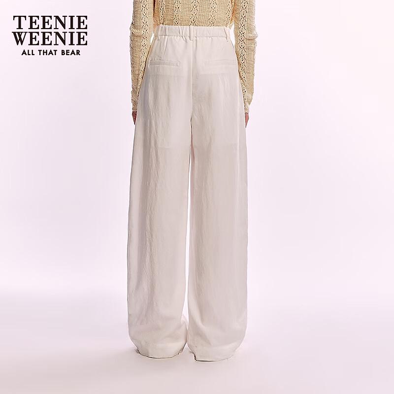 Teenie Weenie Women's 2025 Summer Lyocell Relaxed Wide-Leg Trousers