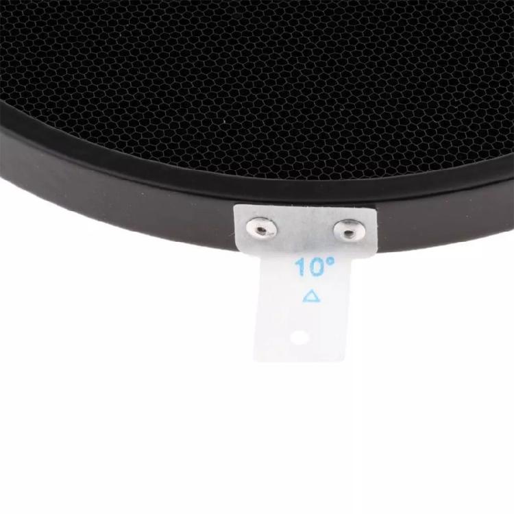 Standard Reflector Flat Diffuser Lamp with 10/20/30/40/50/60 Honeycomb Grid for Flash Studio Strobe Reflector