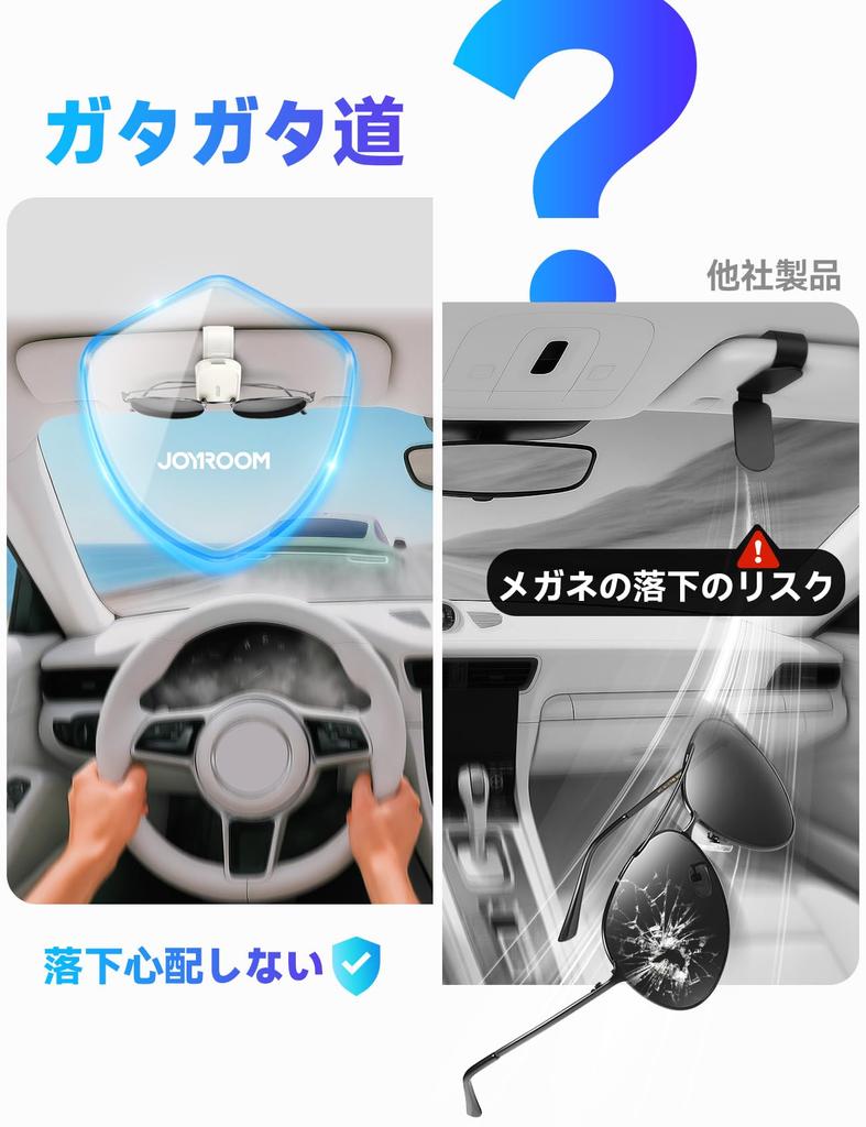 JOYROOM Sunglasses Holder for Car Release 2025 Magnetic Glasses Car Glasses Glasses Sunglasses Easy Safe Card Convenient Car Storage Item [New - -