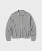 Nonblank Crop Collar Ls Cardigan_Melange Grey