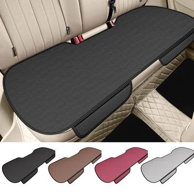 Universeel Ademend Autostoelkussen Antislip Slijtvast Achterbankkussen Effen Kleur IJszijde Auto Beschermer Mat Kussen
