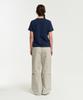 AECA (Woman) Aeca Symbol Felt Half Sleeve Tee-Navy