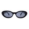Fendi Full Frame Design Acetate Oval Sunglasses Women Sunglasses Black FE40140U-5301A