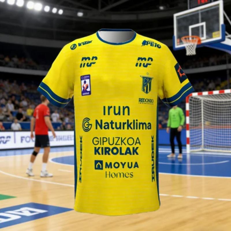 IRUDEK Bidasoa Irun 2026 Asobal Spain Handball Jersey 3D Printed T-shirt Home Away Adult KIDs Unisex Euro Top Family Kids Tees