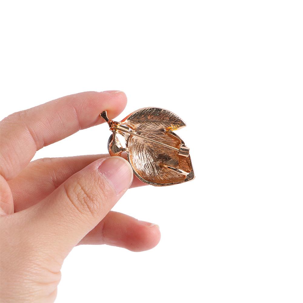 Rhinestone Male Coat Accessories Fruit Korean Style Pin Lemon Brooches Women Badge Fashion Jewelry
