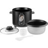 Sencor SRM 1001BK Electric Rice Cooker - 1 L - Stainless Steel - Steam Cooking - Automatic Shut-off - Black