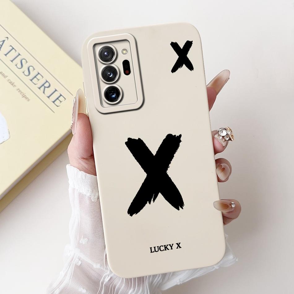 

Для Samsung Galaxy Note 20 Ultra Note20 Счастливой Первой Буквой Чехол для Телефона Для Samsung Note 20 20Ultra 5G Мягкие Силиконовые Чехлы Note 20 Ultra 5G