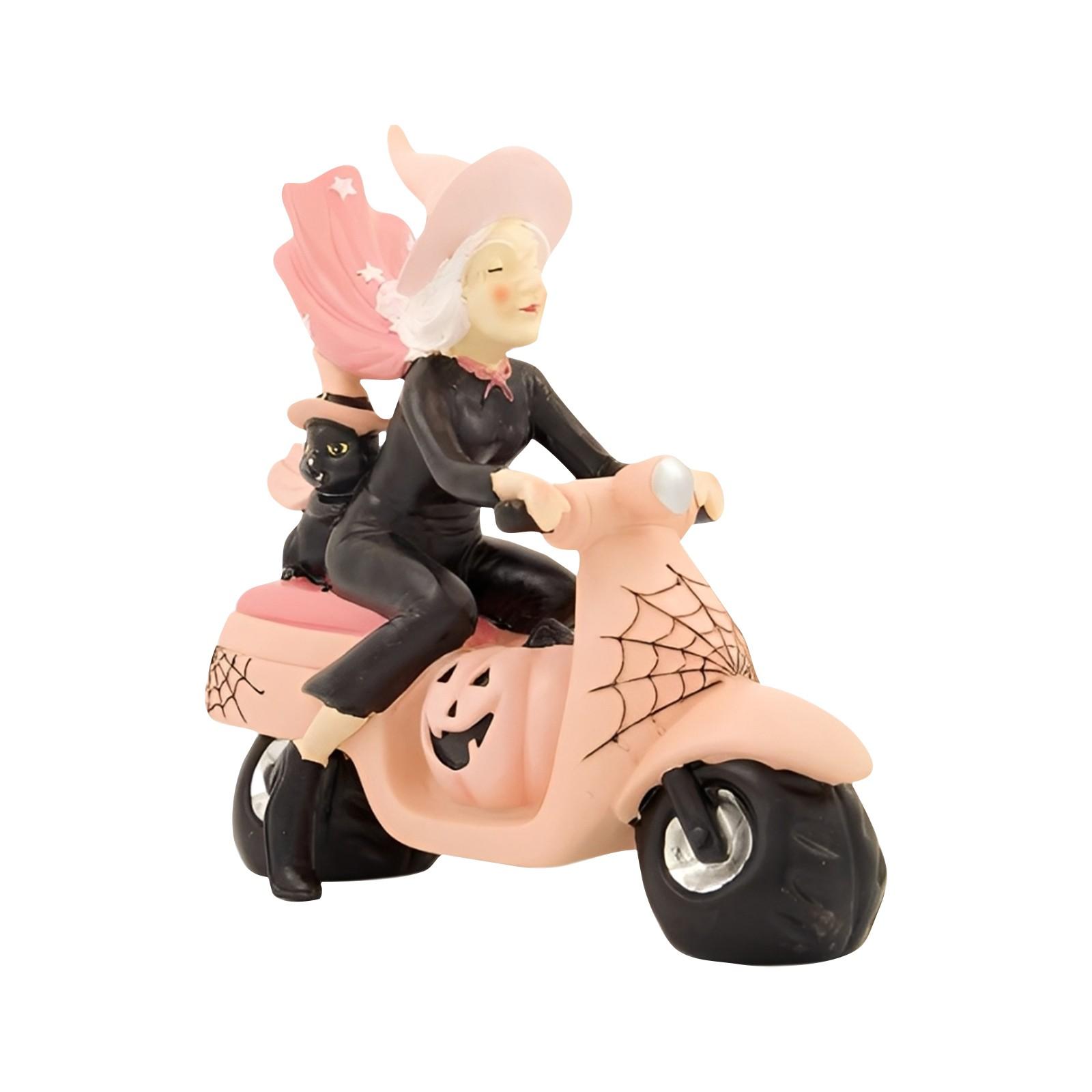 

Witch On A Scooter Halloween Decor This Well Made, Tabletop Halloween Decoration Is A Fun Holiday Party Decoration. One Size
