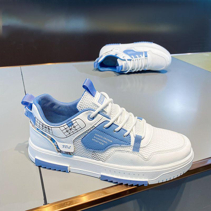 Shoes Men's Summer Casual Students All-match Small White Board Shoes Men's Breathable Mesh Soft Bottom Sports Shoes