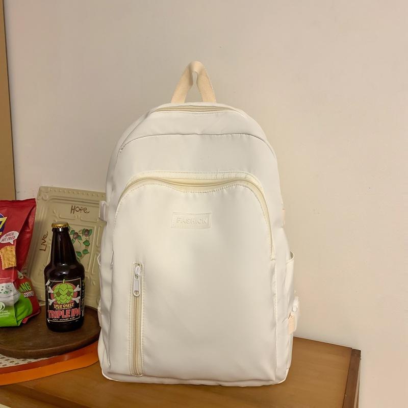 New fashionable large-capacity backpack casual simple junior high school student backpack